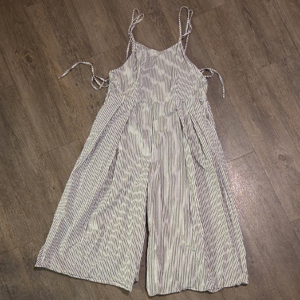 Sneak Peek • Pinstriped Flowy Jumpsuit